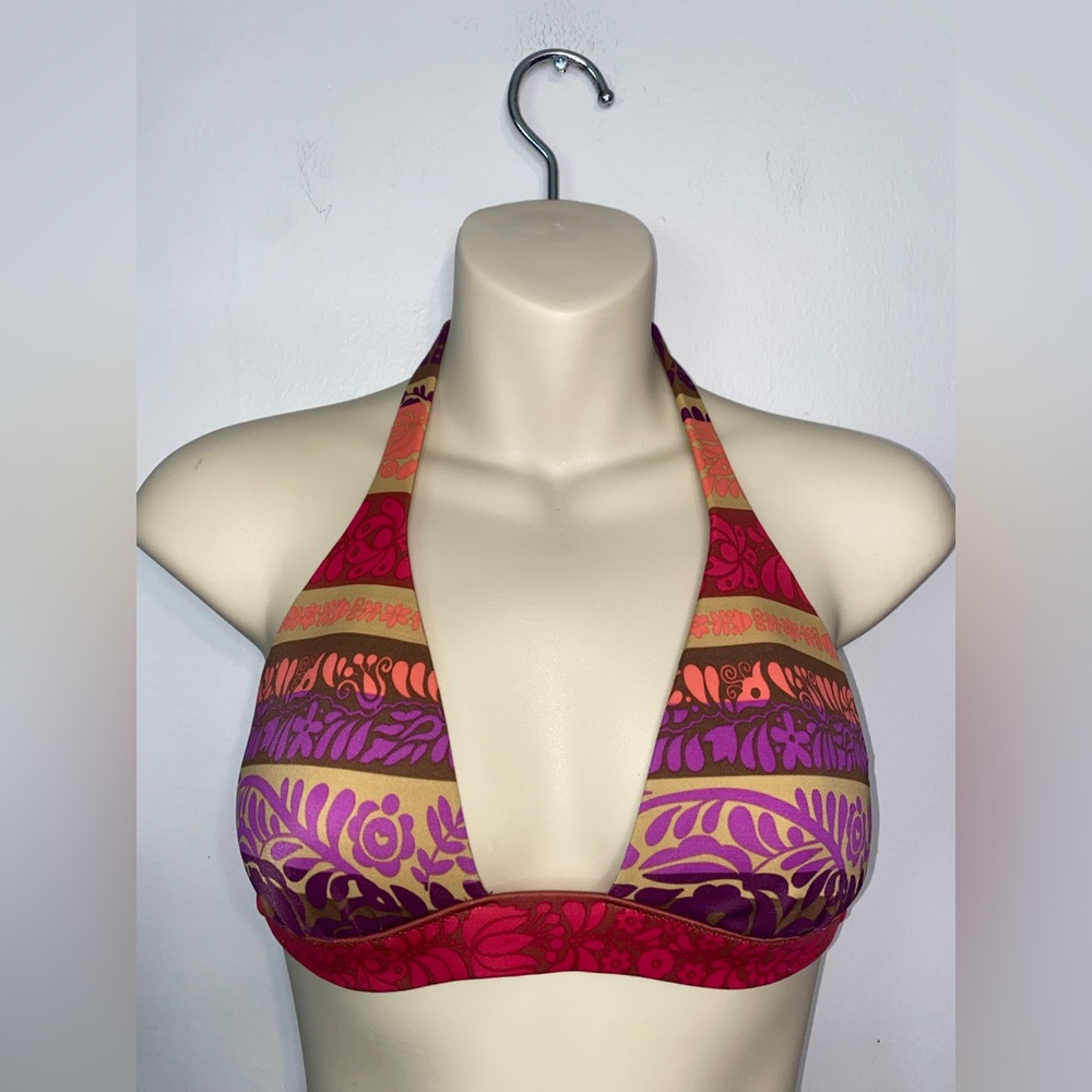 Victoria's Secret Red and Purple Vintage Y2K Bikini Swimwear